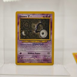 Unown V Neo Destiny Set Vintage Pokemon Card