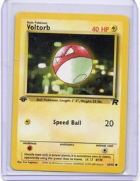 1st Edition Voltorb Vintage Pokemon Card Team Rocket Set