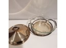 Glass Bowl With Stand And Lid