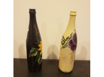 Pair Of Decorative Bottles Home Decor