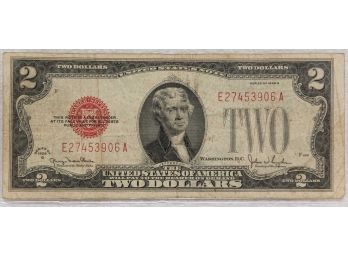 1928G Two Dollar Red Seal Note #1