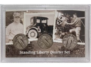 Standing Liberty Quarter Set Of 3