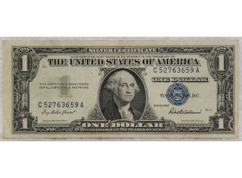 1957 Blue Seal One Dollar Silver Certificate