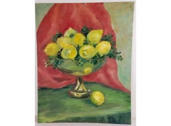 Still Life Lemons Oil Painting