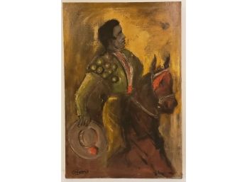Oil Painting Of Matador Signed