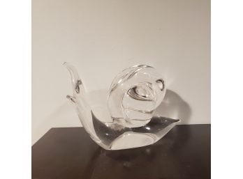 Glass Snail Home Decor Paperweight