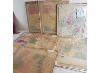 Lot Of Vintage Beers Atlas Colored Maps