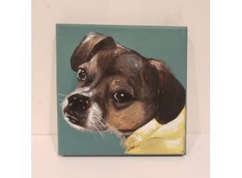 Dog Portrait Mini Oil Painting