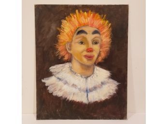 Clown Portrait Oil Painting