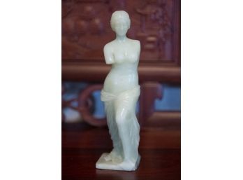 Old Jade Sculpture Figure Of Venus De Milo