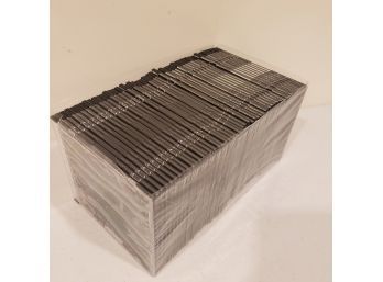 50 Pack Slim 5.2mm Jewel Case Black Single CD DVD Disc Storage W/Built-in Tray
