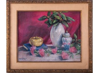 Early 20th Century Impressionist Gouache On Paper 'Still Life'