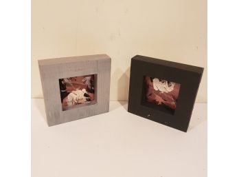 Pair Of Square Wooden Picture Frames