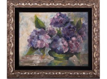 Early 20th Century Modernist Oil On Board 'Flowers'