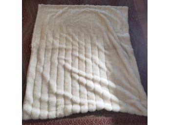 White Mink Blanket Throw ( Not Real)