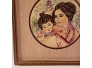 Needlepoint Wall Art Mother And Child