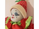 Clown Bean Bag Dolls With Porcelain Heads