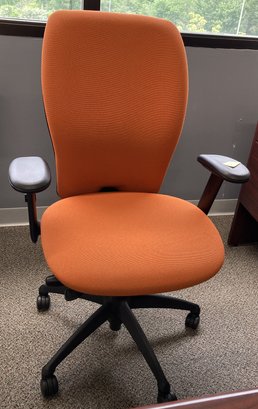 High Back Orange Office Chair