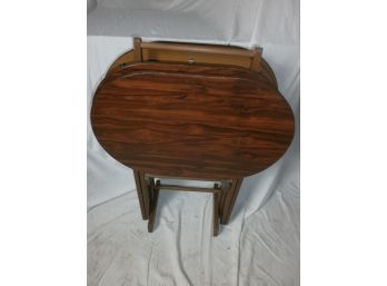 Vintage TV Tray Table Set