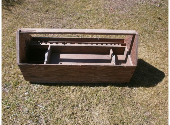 Vintage Wooden Tool Box #1