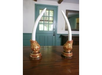 Pair Of Large Tusks