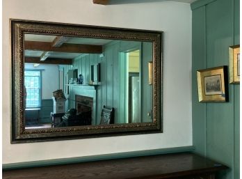 Large Gold And Black Framed Wall Mirror