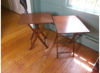 Pair Of Folding Tray Tables