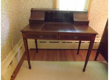 Vintage Wooden Inlaid Desk