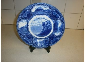 Old Historical Blue Plate