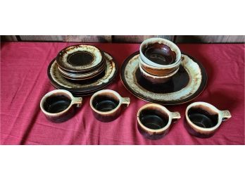 Usa Pottery Brown Dripware