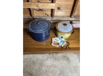 Large Boiling/canning Pot And Crock Pot