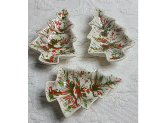 Hand Painted Ceramic Christmas Dishes