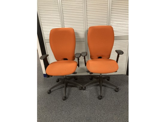 Lot Of 2 High Back Office Chairs