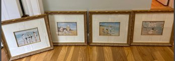 Framed Beach Prints (four)