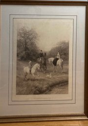 'La Lecon Dequitation' Framed Equestrian Print