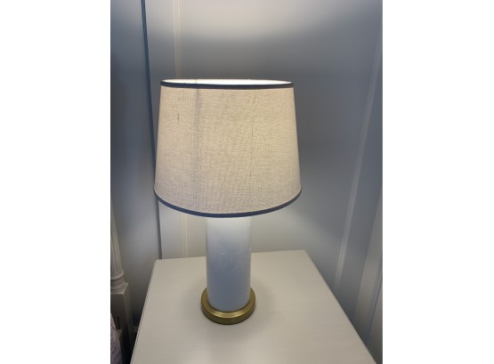 White And Brass Table Lamp