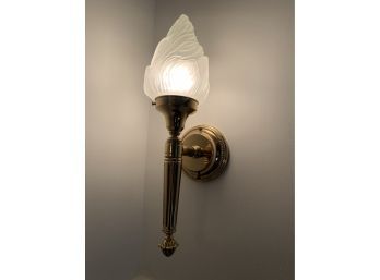 Brass Torch Wall Sconce #2