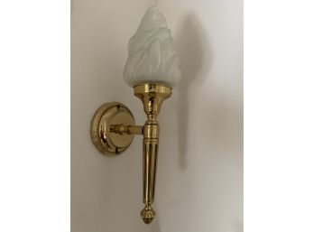 Brass Torch Wall Sconce #1