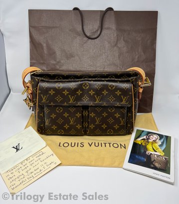 Louis Vuitton Monogram Viva Cite GM Bag Brown