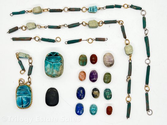 Egyptian Scarabs Loose Beads
