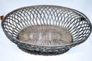 Tiffany & Co Sterling Silver Oblong Woven Basket 29.175ozt