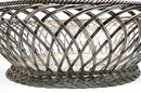 Tiffany & Co Sterling Silver Oblong Woven Basket 29.175ozt