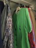 Huge Lot Vintage Clothing All Hanging Items In Closet