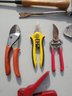 Assorted Gardening Hand Snips  & Tools