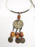 Eivind Hillestad Norway Pewter Necklace; Coin Necklace  Fossil Necklace