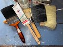 Lot Of Art Brushes And Paint Knives