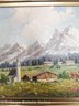 Hohe Munde Oil On Canvas Alps Landscape Painting