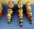 Lot Of Matryoshka Nesting Dolls - Gorbachov And Putin