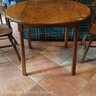 Children’s Round Wooden Table With Two Chairs