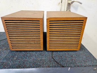 Vintage Grundig Lautsprecher Box-8 Teak Speakers